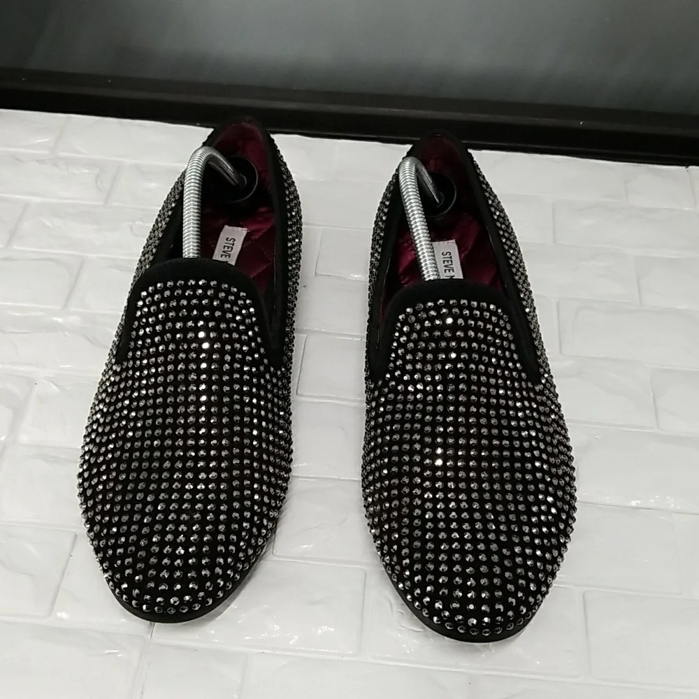 Steve Madden Men's Caviar Rhinestone Loafers - Size 11 - Picture 1 of 10